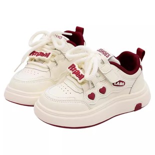 女童板鞋2025秋新款童鞋女孩百搭软底小白鞋儿童防滑运动休闲鞋子