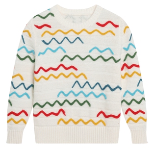 erdosKIDS 鄂尔多斯童装男童女童羊绒衫秋冬新品圆领保暖毛衣内搭