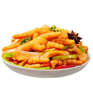 椒麻大杂烩500g贡菜无骨鸡爪脆卤椒麻双脆麻辣休闲零食小吃旗舰店
