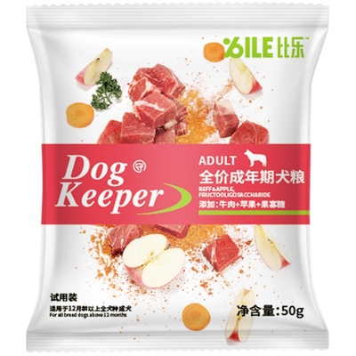 比乐牛肉果寡糖50g狗粮成犬粮