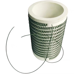 高温外绕丝炉管电热丝陶瓷管热风绕丝管圆炉芯炉膛刚玉陶瓷外丝管