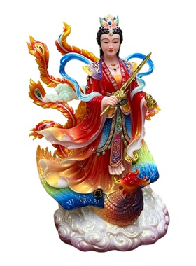 仿汉白玉九天玄女娘娘九天玄母天尊玄阳元军九天圣母娘娘工艺品