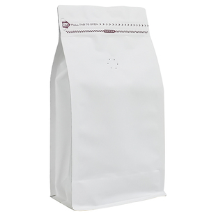 纯铝箔牛皮纸咖啡袋单向排气阀食品级八边封袋不透光咖啡豆包装袋