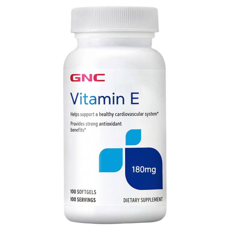 gnc健安喜 维生素E软胶囊 180mg100粒ve维他命e维e 原装进口