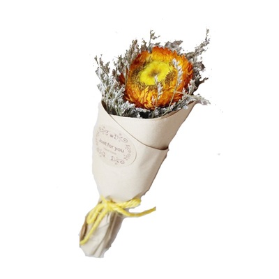 干花束冰箱贴迷你小花束永生花磁铁留言板贴仿真花满天星玫瑰可选