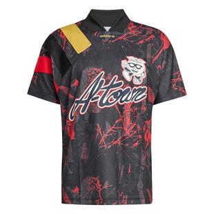 宽松V领运动短袖球衣 亚特兰大城市配色男adidas阿迪达斯三叶草