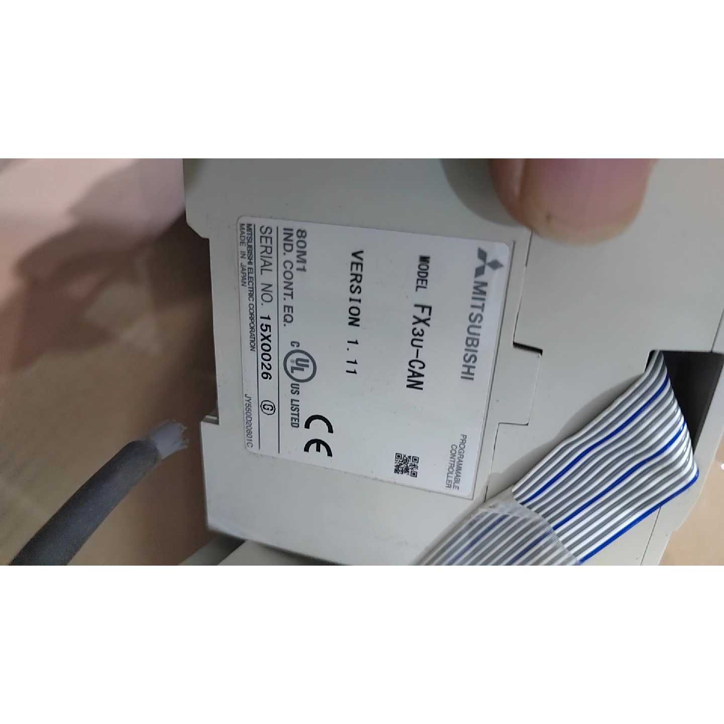 议价三菱PLC可控制器 FX3U-CAN 拆机的功能正常使用