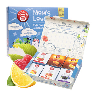 teekanne恬康乐妈妈的爱6味儿童水果茶冷泡花茶包组合混合装30包