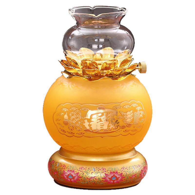 供佛莲花酥油灯防风加厚防火防爆