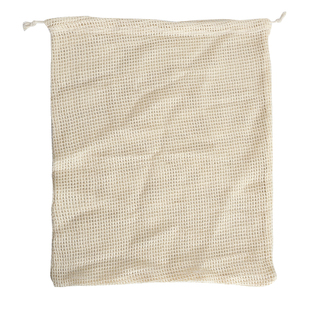 纯棉抽绳束口网布袋蔬菜水果购物袋家居收纳袋超市便捷购物环保袋