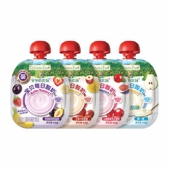 10袋装【爷爷的农场】婴儿辅食酸奶果泥券后13元包邮