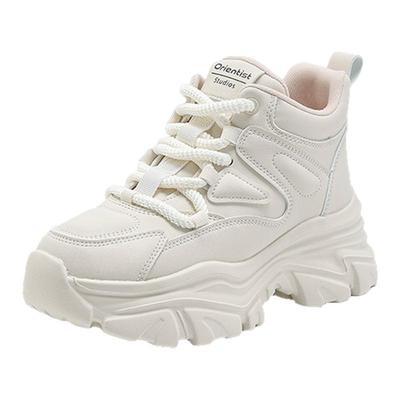 大东官方正品白色厚底老爹鞋