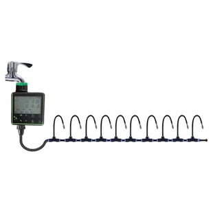 自动定时浇花器大屏幕雾化喷水万向喷头阳台智能灌溉控制器降温