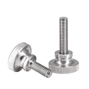 304不锈钢高头手拧螺丝螺栓GB834滚花台阶手扭柄螺钉M2M3M4M5M6M8