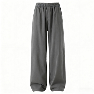 回力纯棉直筒休闲裤子男款秋冬季加绒加厚2025新款宽松长裤高级感