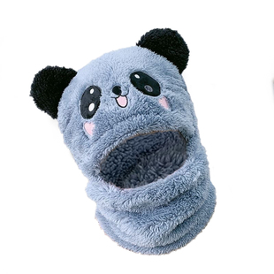 儿童帽子男孩2024新款秋冬围巾一体冬季面罩男童保暖防风围脖冬天