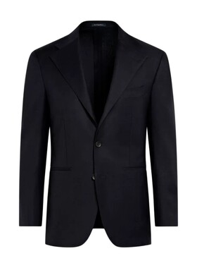 SUITSUPPLY藏青色S130支羊毛外套慵懒男士西装上衣