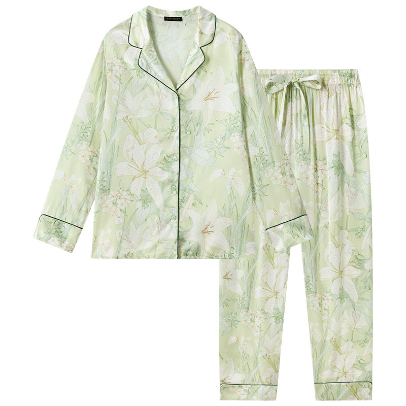 舒雅女士桑蚕丝家居服套装