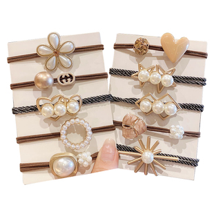 韩版头绳新款发饰扎头发橡皮筋时尚简约发圈女不伤发高弹力发绳子