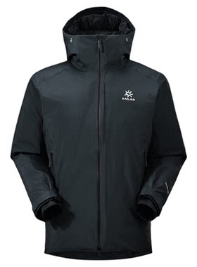 KAILAS凯乐石 高加索硬壳羽绒服700蓬鹅绒户外连帽保暖外套男款