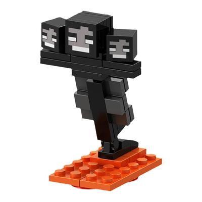我的世界铁傀儡凋灵远古守卫者恶鬼爬行者男孩拼装人仔积木玩具