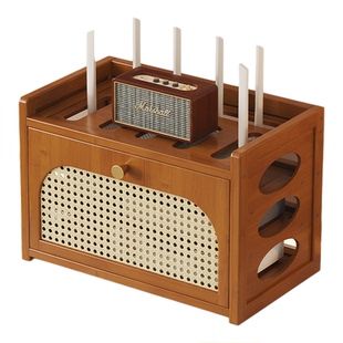 路由器置物架落地客厅wifi光猫机顶盒遮挡收纳箱神器弱电箱扩展柜