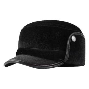 中老年人爸爸帽子男士秋冬季老头爷爷加绒保暖护耳雷锋帽防风防寒
