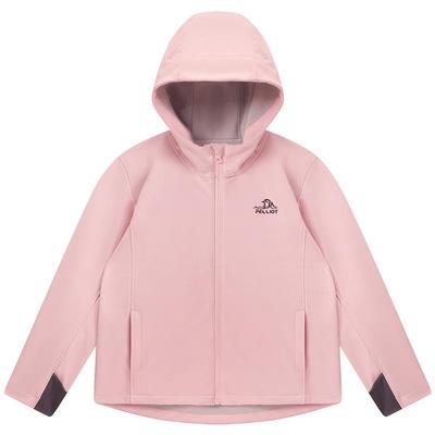 伯希和儿童软壳衣防风连帽外套