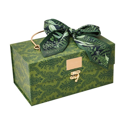 高档伴手礼盒金属手提丝巾礼盒