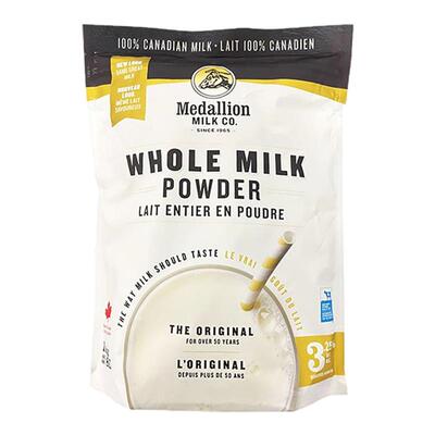 加拿大直邮Medallion麦德林全脂奶粉1kg 鲜奶般味道促进钙吸收