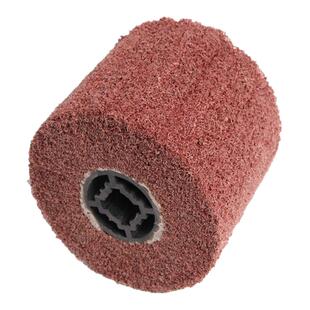 拉丝轮不锈钢拉丝机专用羊毛尼龙砂布轮百洁布进口纤维钢丝抛光轮