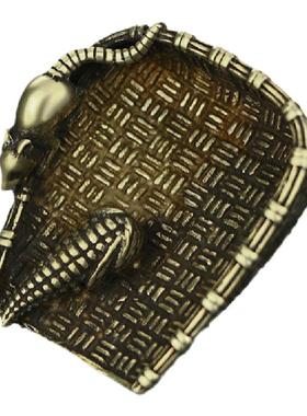 复古黄铜老鼠小摆件挂件