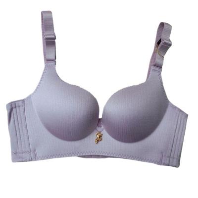 幸福狐狸无钢圈肉硅棉聚拢文胸