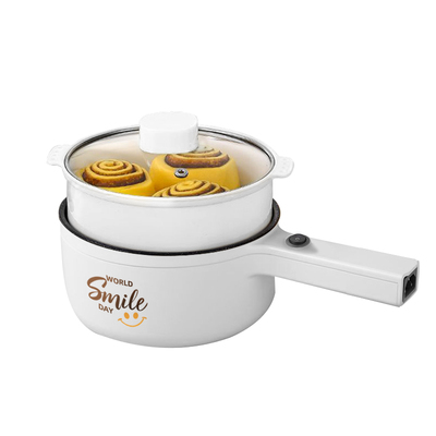出口级电煮锅一体锅多功能小型家用蒸煮辅食锅迷你学生宿舍小电锅