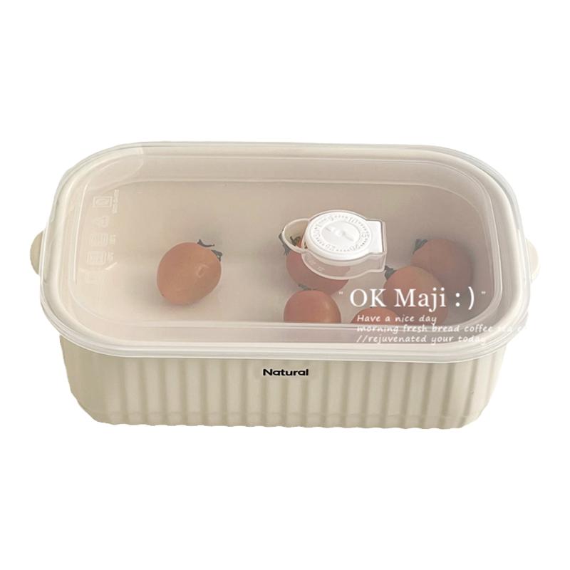 微波炉可加热饭盒带盖方形食品级冰箱保鲜盒餐盒水果陶瓷便当盒