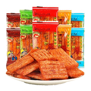 嘴巴香大刀肉辣条小包装儿时零食90怀旧小卖部解馋面筋辣片