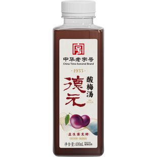 中华老字号德元桂花酸梅汤纯植物熬煮草本植萃400ml
