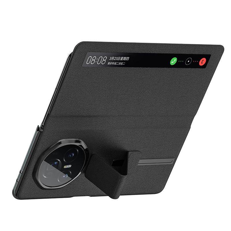 【官方正品】皮皮壳适用荣耀Magicv3手机壳真皮翻盖式磁吸至臻版荣耀v5智能视窗vs3折叠屏全包防摔保护套超薄