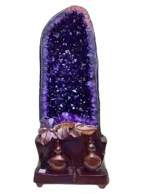 天然紫晶洞假一罚万支持鉴定