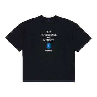 ADERERROR 25SS Blue net T-shirt Product. 49 手绘印花短袖T恤