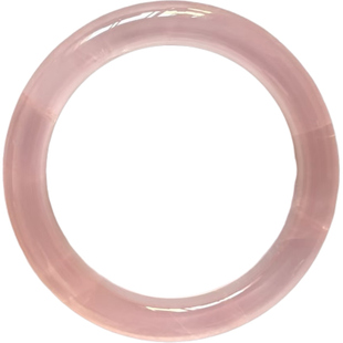 天然西柚粉手镯藕粉色镯子冰种玉镯女款玉石晶手环正圈送情人礼物