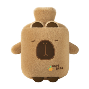 热水袋注水暖水袋女生暖手宝热敷肚子暖脚可爱长毛绒布套安全防爆