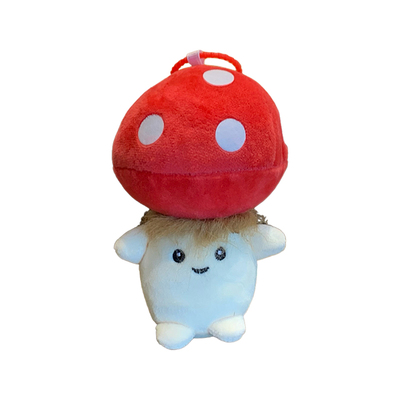 可爱红蘑菇毛绒玩偶包挂件情侣礼物创意公仔背包书包钥匙扣挂饰