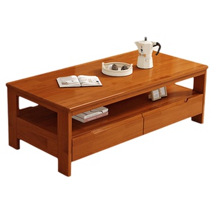 实木电视柜客厅小户型现代简约家用落地储物柜茶几柜电视机柜组合