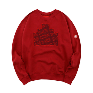 CAVEMPT ce红色卫衣刺绣蜡染宽松秋冬潮ins原宿男女款情侣装