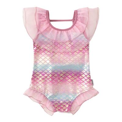 美人鱼泳衣女童连体泳装女宝网红
