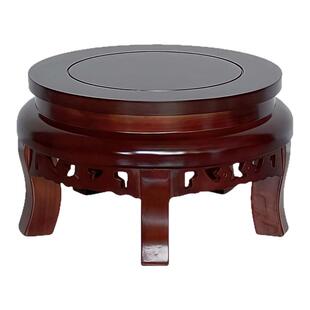 鱼缸底座实木家用木质花架盆景支撑架中式摆件酒坛花瓶奇石置物架