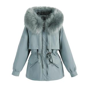 派克服女棉衣2025冬季新款加绒加厚棉袄小个子女士羽绒棉服外套