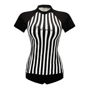 BE范德安时尚系列女士分体泳衣保守显瘦温泉竞速训练小胸青少年款