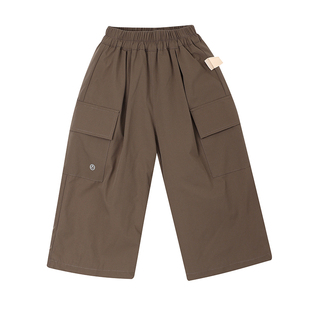 允儿妈女童冬季户外山系百搭加绒工装裤儿童加厚直筒裤宝宝裤子潮